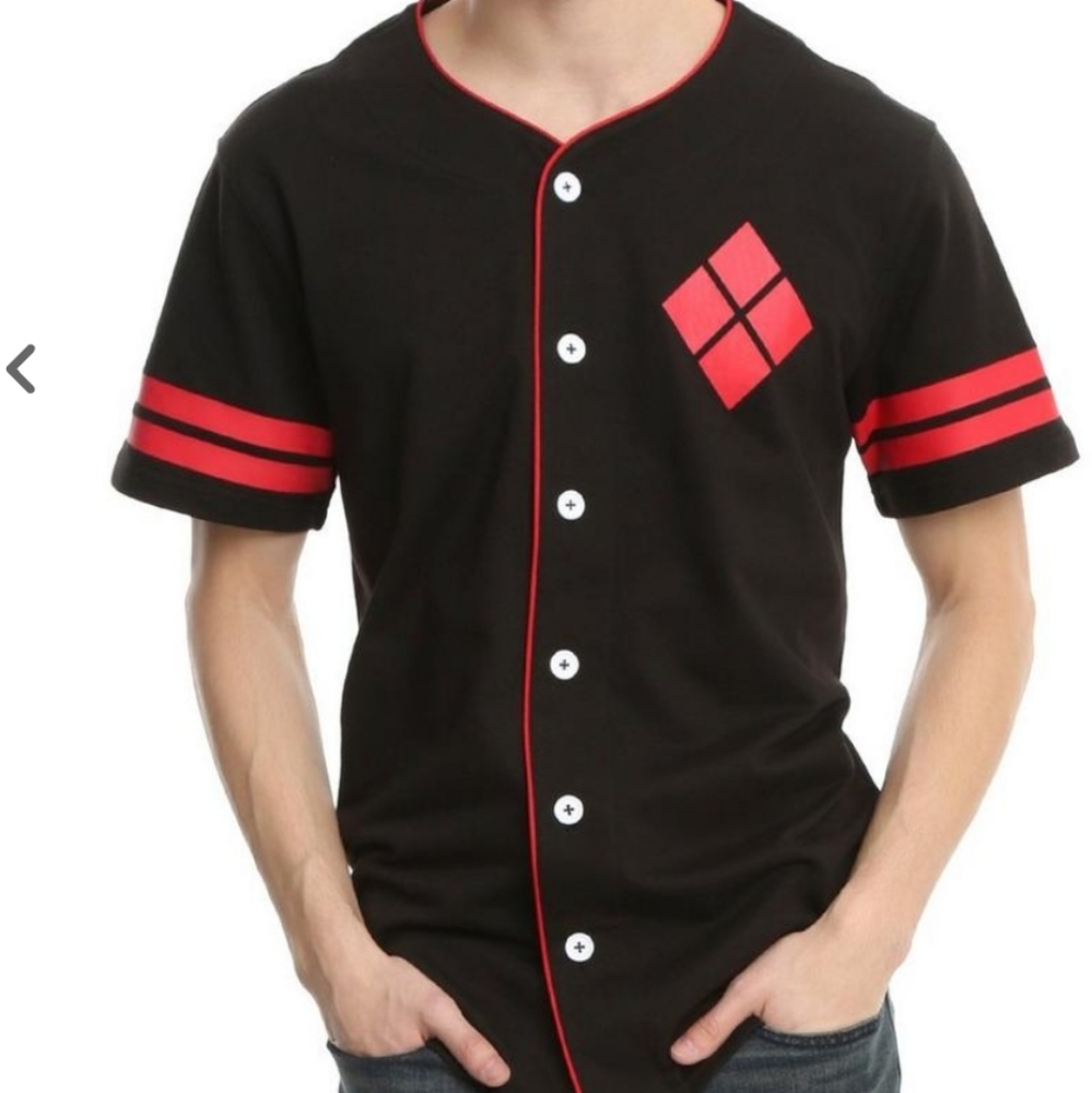 unisex Harley Quinn baseball jersey hot topic